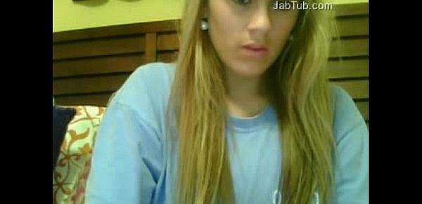  amateur girl play on webcam  (4)